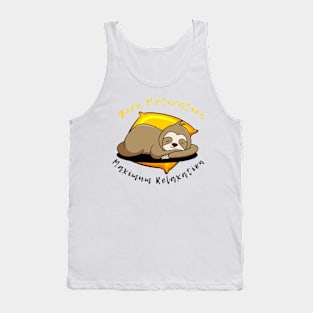 Zero Motivation, Maximum Relaxation: Embrace the Sloth Life! Tank Top